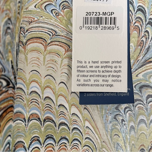 One Hundred Stars Long Kimono Marbled Green - Picture 7 of 8